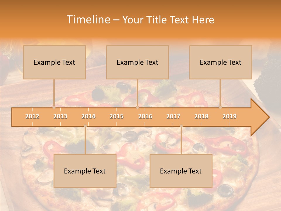 Cheese Pizza Food PowerPoint Template