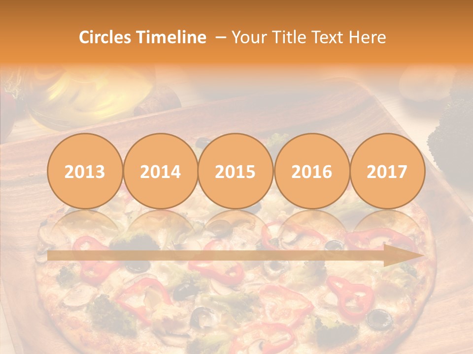 Cheese Pizza Food PowerPoint Template