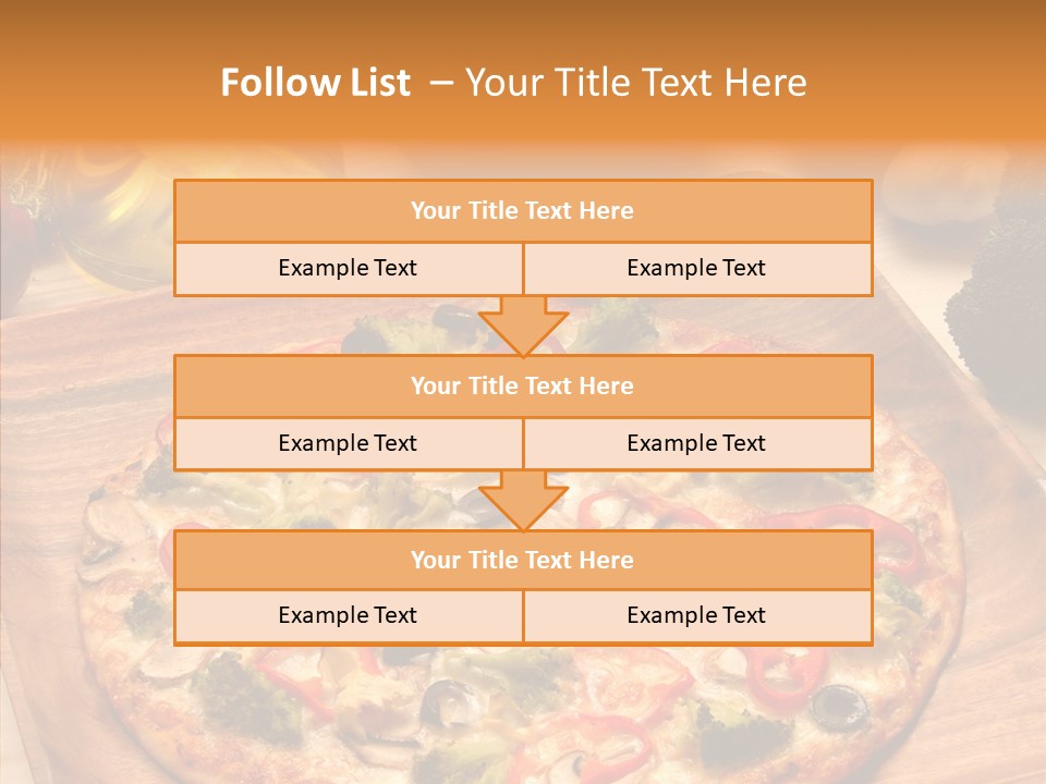 Cheese Pizza Food PowerPoint Template