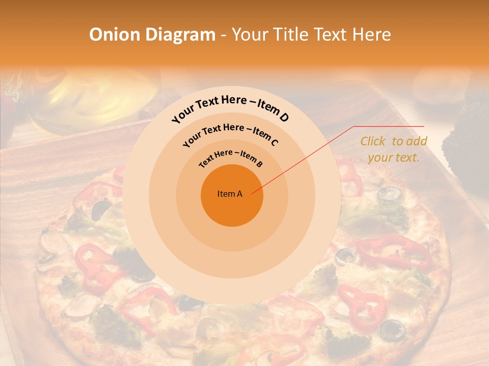 Cheese Pizza Food PowerPoint Template