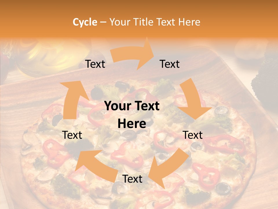 Cheese Pizza Food PowerPoint Template