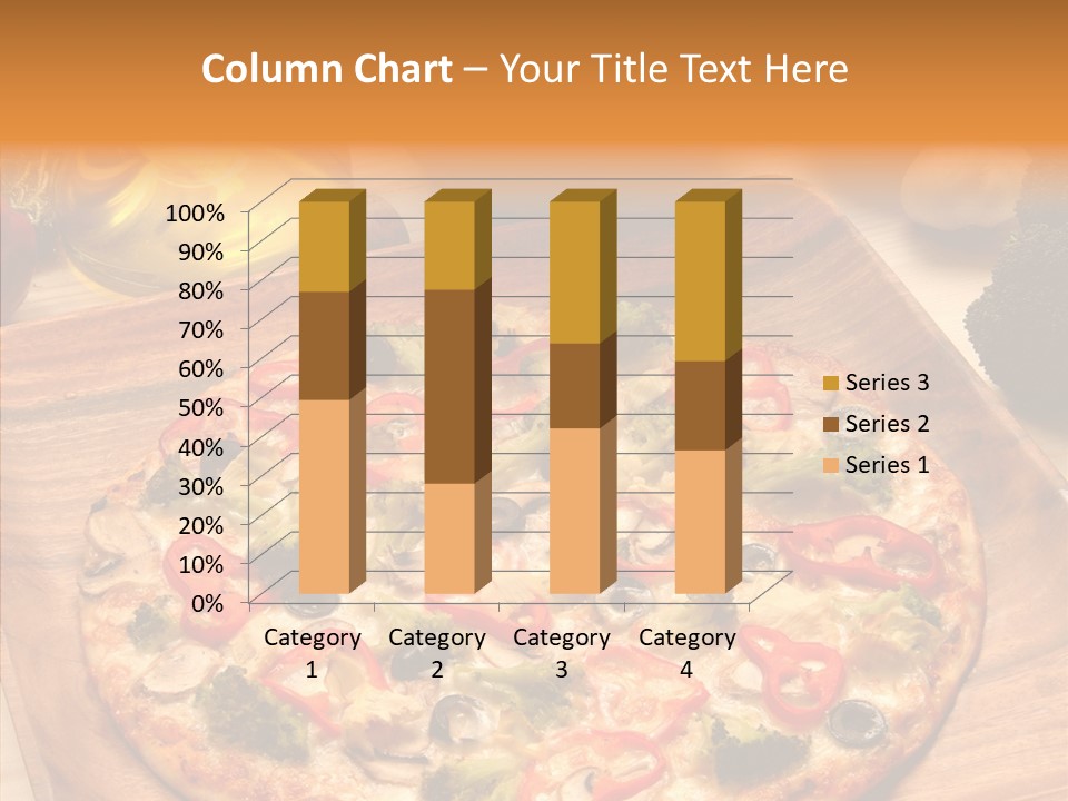 Cheese Pizza Food PowerPoint Template