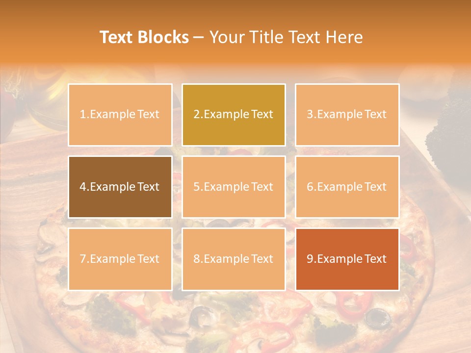 Cheese Pizza Food PowerPoint Template