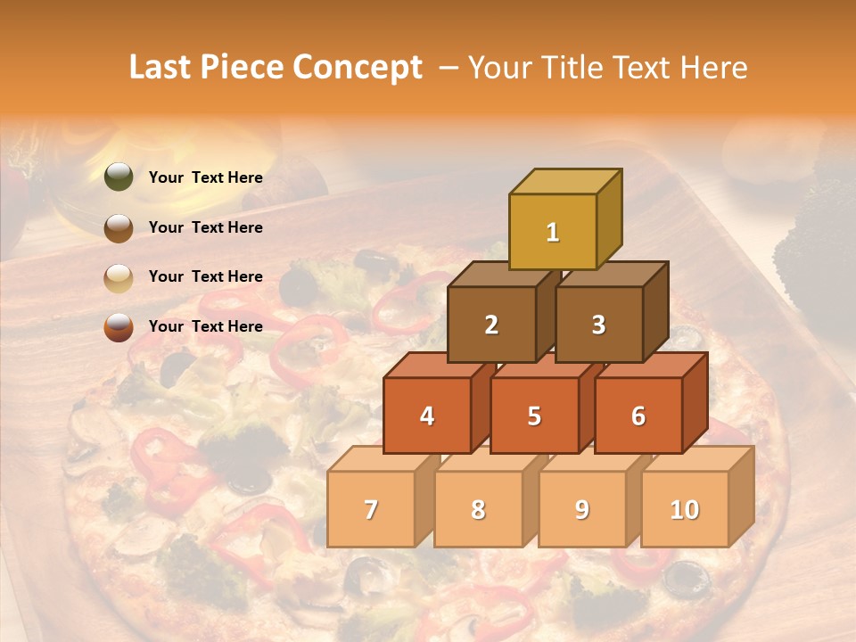 Cheese Pizza Food PowerPoint Template
