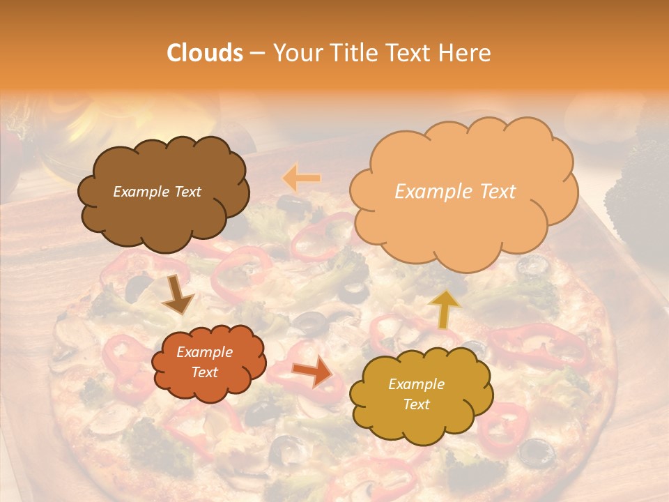 Cheese Pizza Food PowerPoint Template