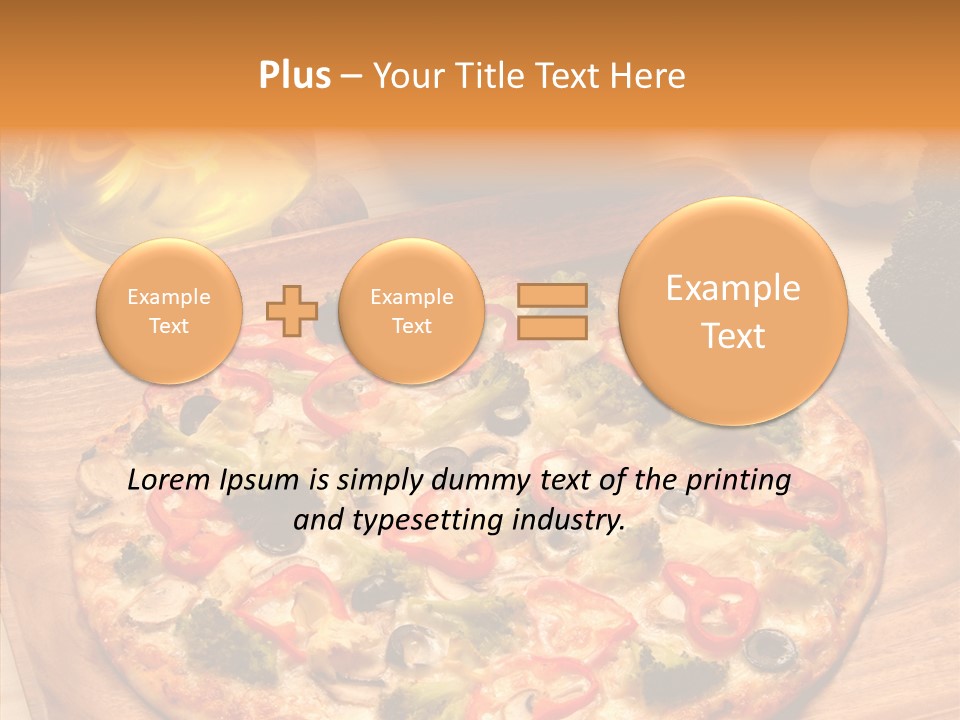 Cheese Pizza Food PowerPoint Template