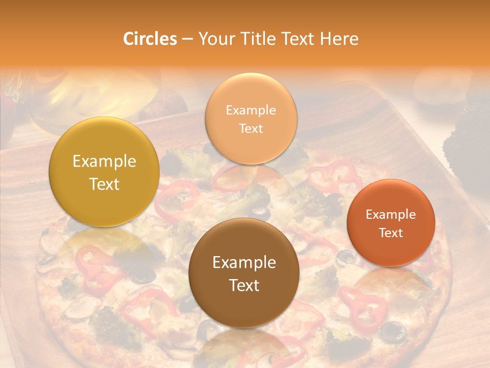 Cheese Pizza Food PowerPoint Template