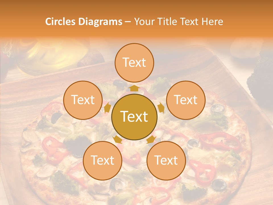 Cheese Pizza Food PowerPoint Template