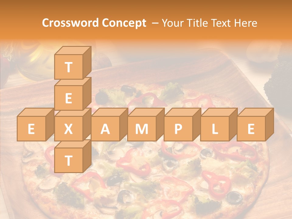 Cheese Pizza Food PowerPoint Template