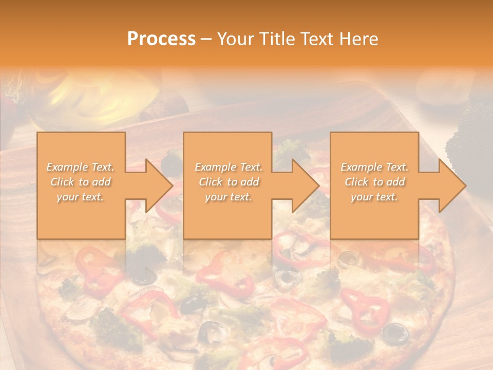 Cheese Pizza Food PowerPoint Template