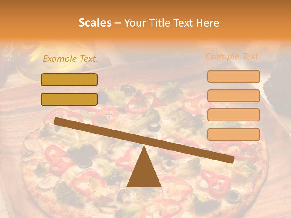 Cheese Pizza Food PowerPoint Template