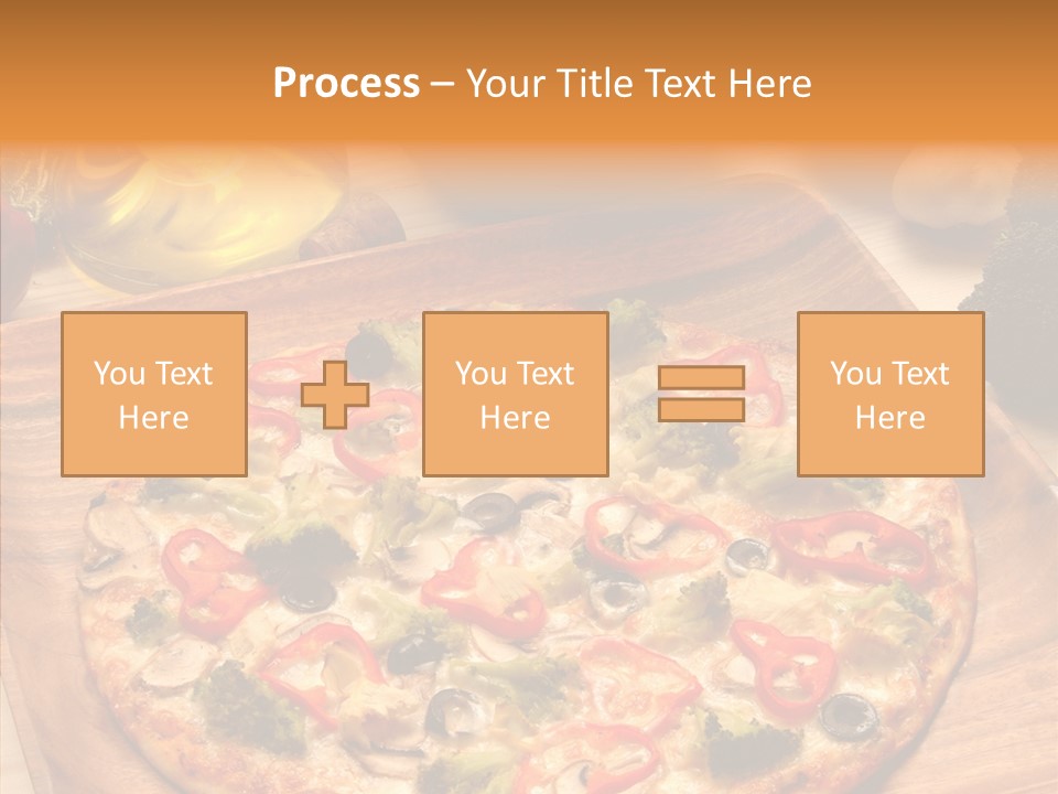 Cheese Pizza Food PowerPoint Template