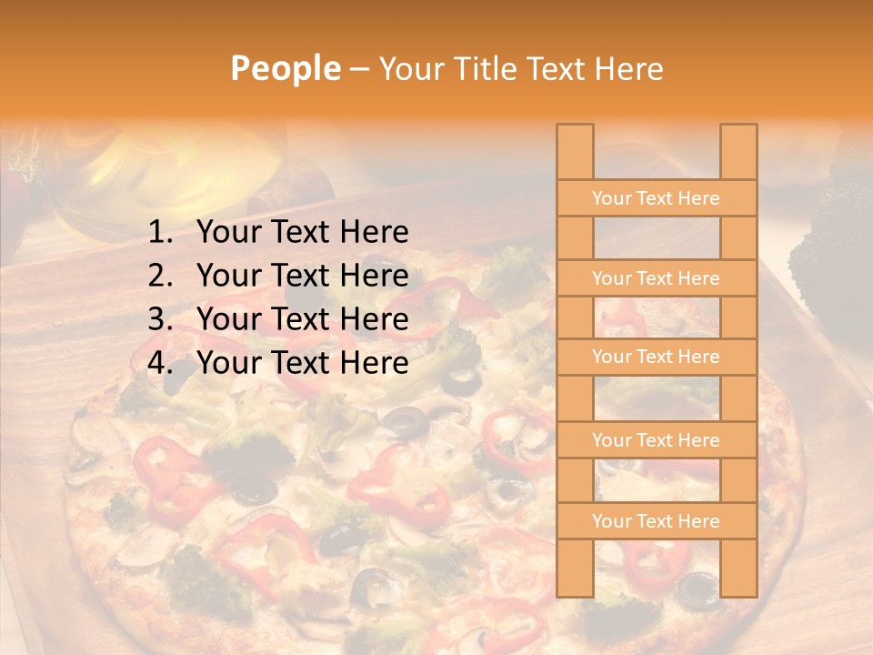 Cheese Pizza Food PowerPoint Template