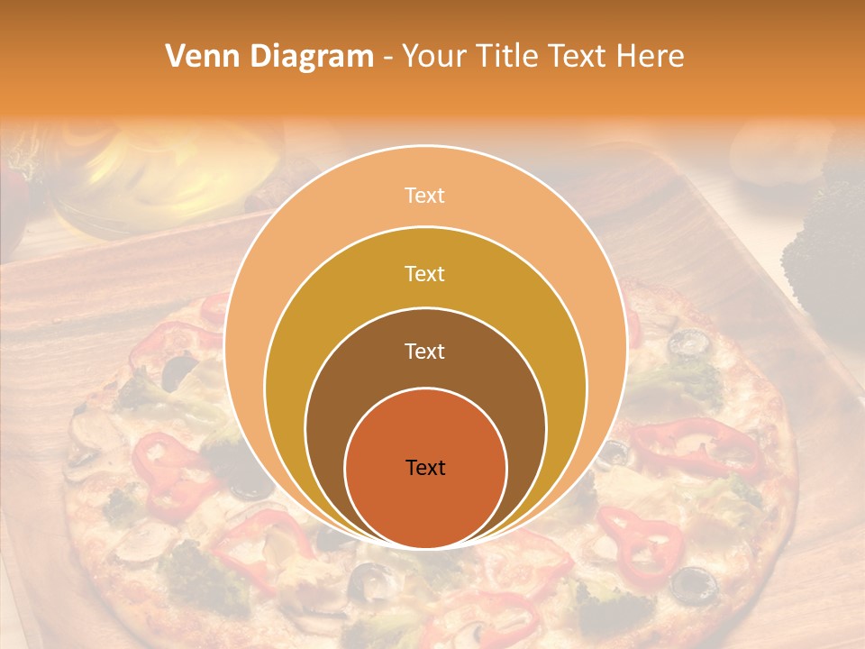 Cheese Pizza Food PowerPoint Template