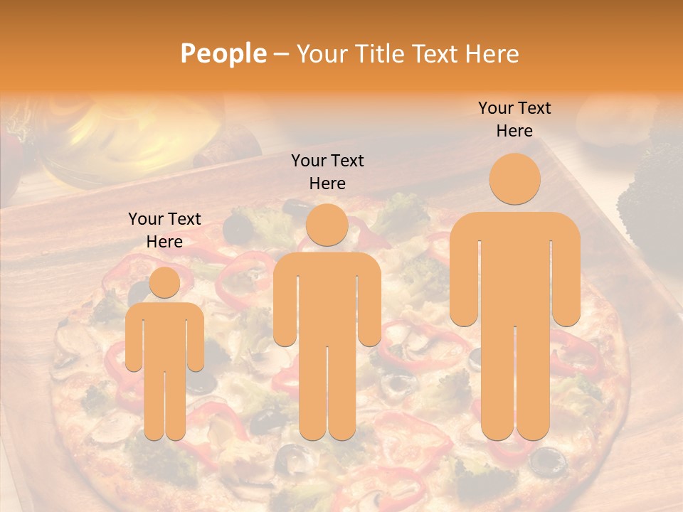 Cheese Pizza Food PowerPoint Template
