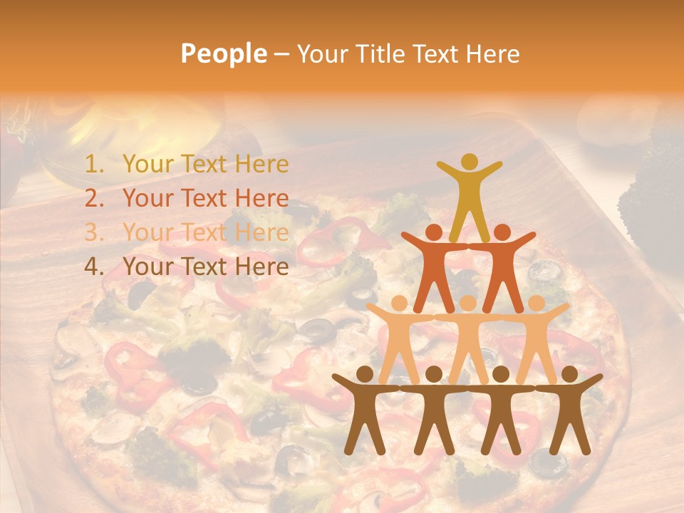 Cheese Pizza Food PowerPoint Template