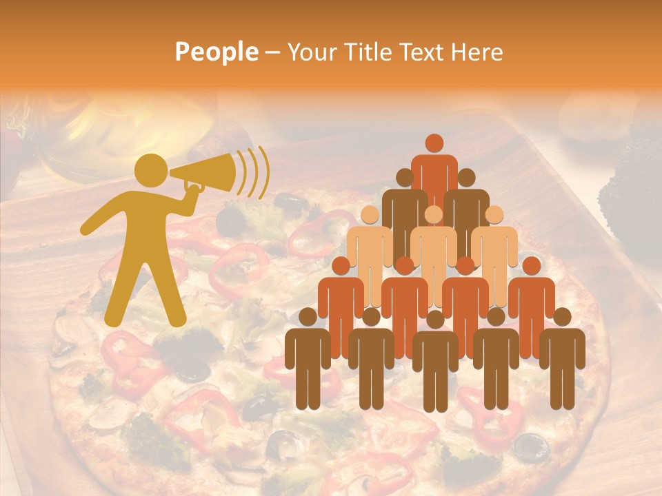 Cheese Pizza Food PowerPoint Template