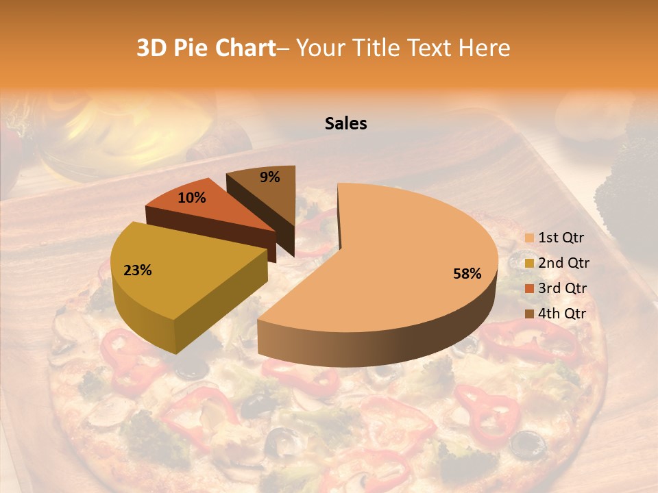 Cheese Pizza Food PowerPoint Template