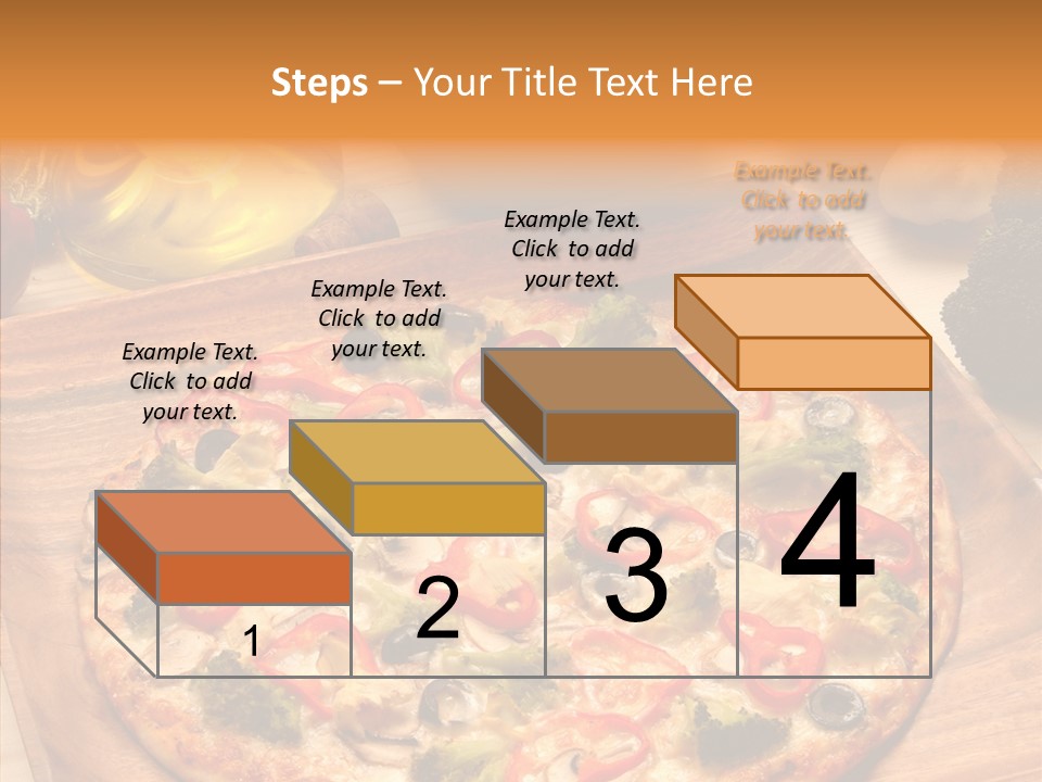 Cheese Pizza Food PowerPoint Template