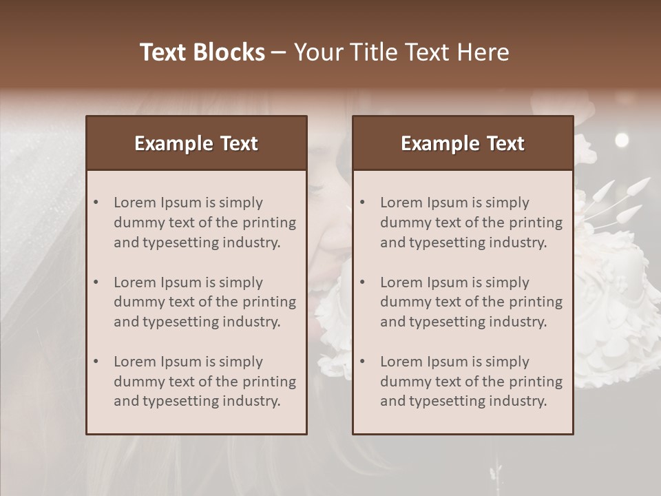 Bouquet People Beautiful PowerPoint Template