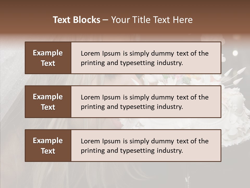 Bouquet People Beautiful PowerPoint Template