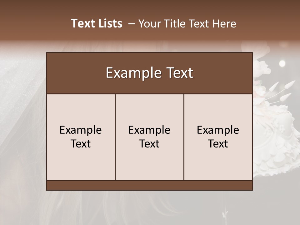 Bouquet People Beautiful PowerPoint Template