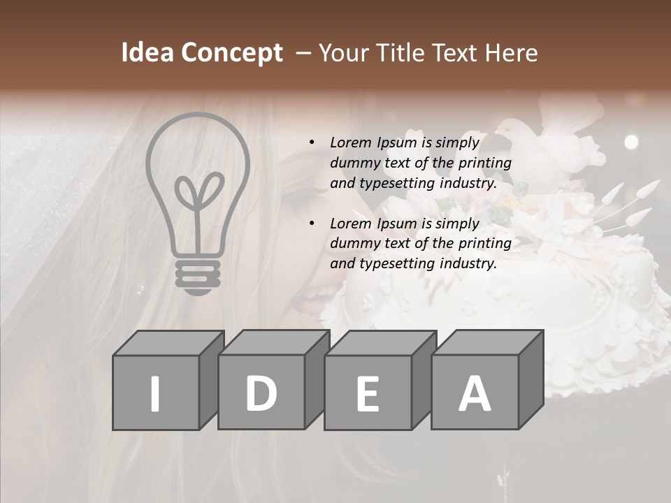 Bouquet People Beautiful PowerPoint Template