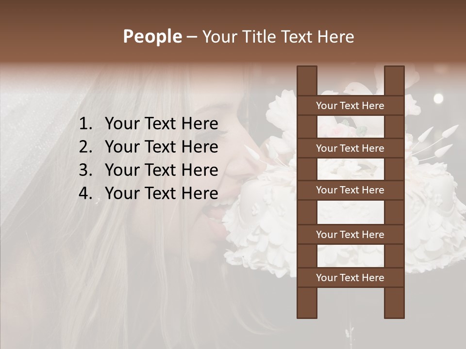 Bouquet People Beautiful PowerPoint Template