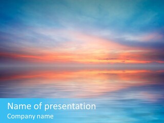 Wallpaper Waves Sunny PowerPoint Template