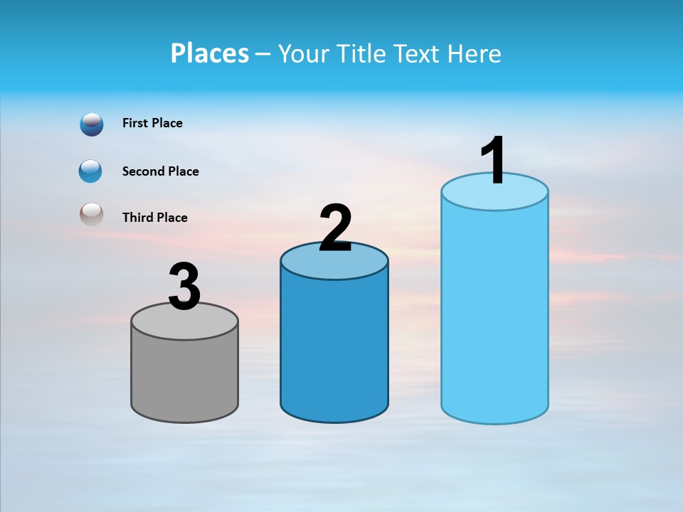 Wallpaper Waves Sunny PowerPoint Template