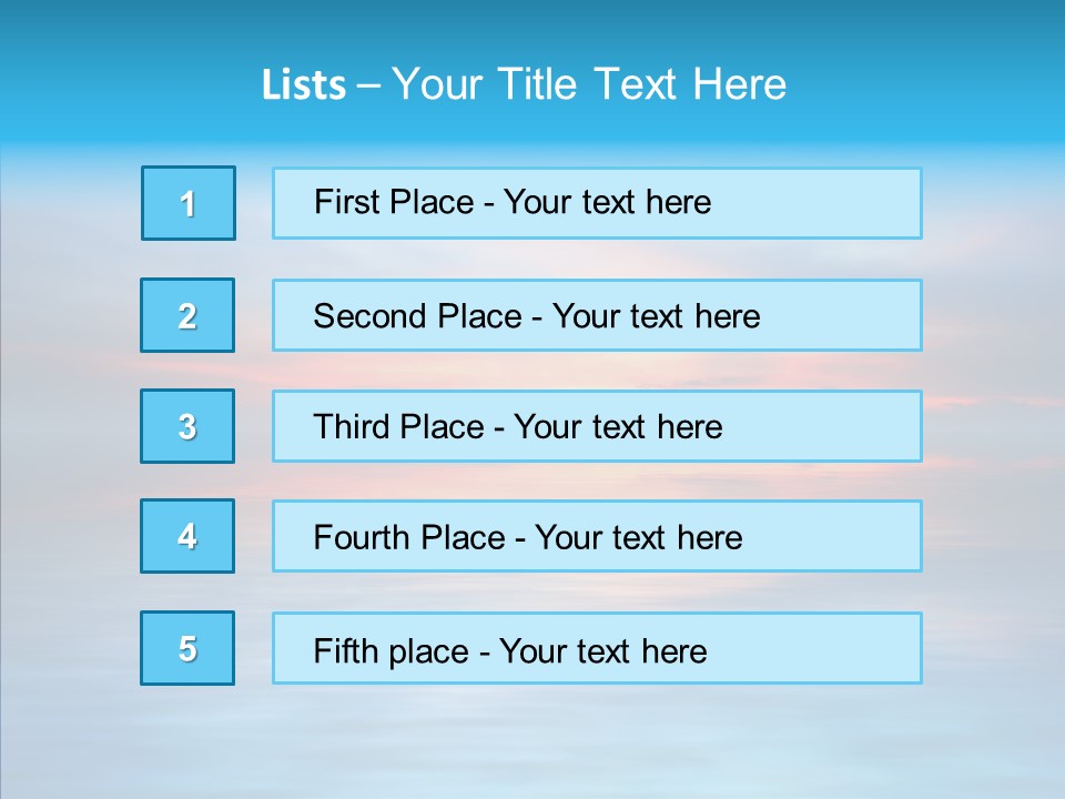Wallpaper Waves Sunny PowerPoint Template