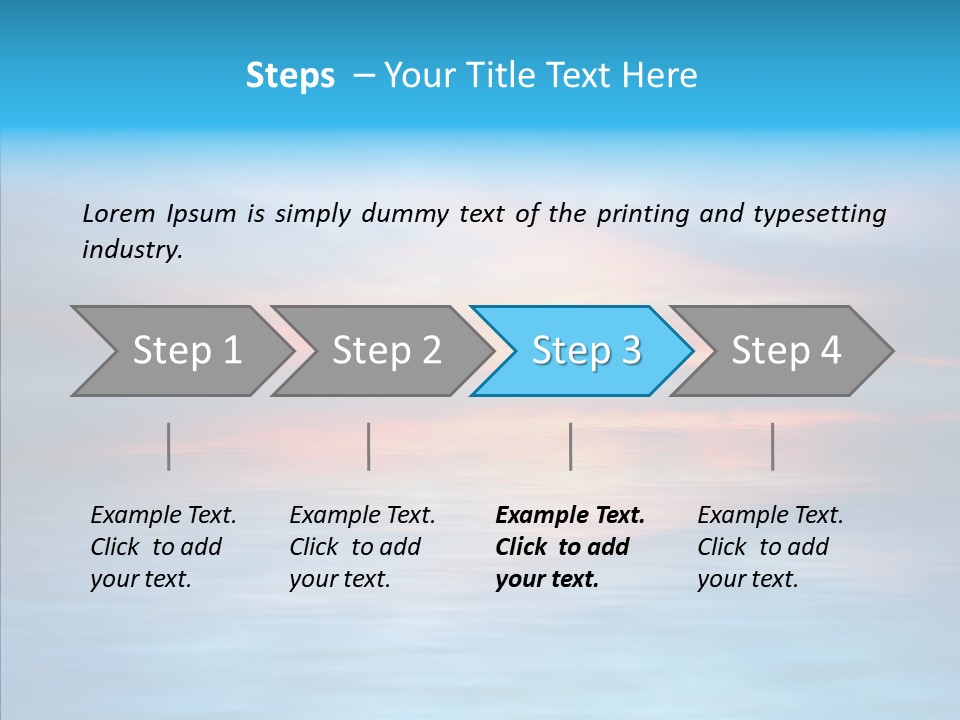 Wallpaper Waves Sunny PowerPoint Template