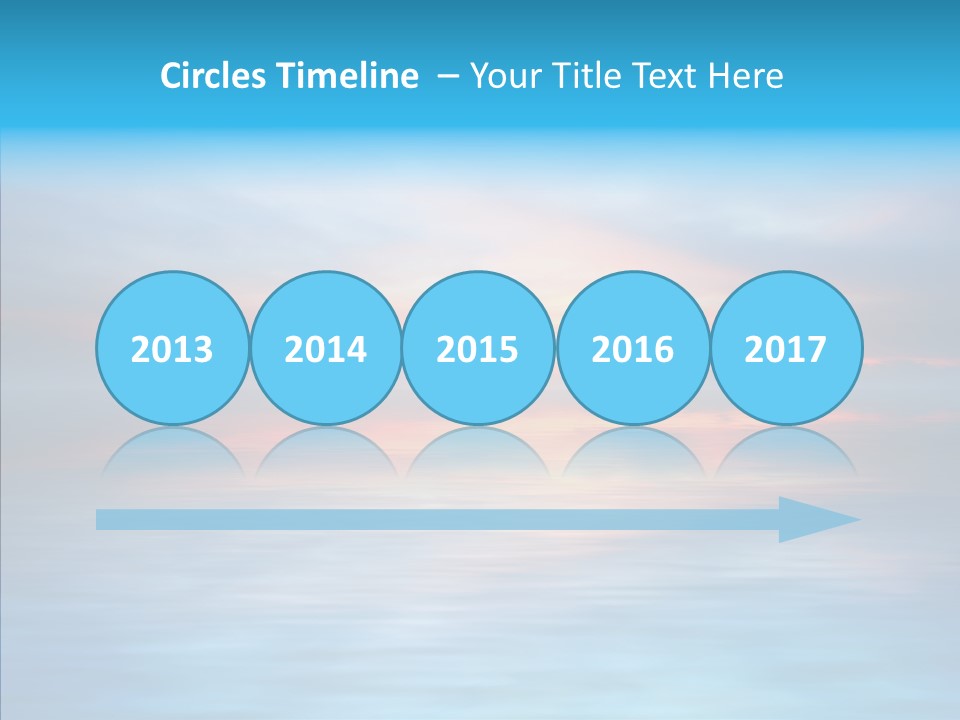 Wallpaper Waves Sunny PowerPoint Template