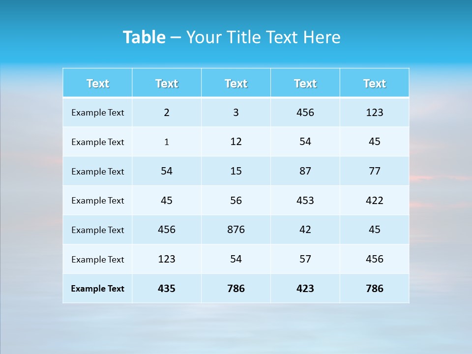 Wallpaper Waves Sunny PowerPoint Template