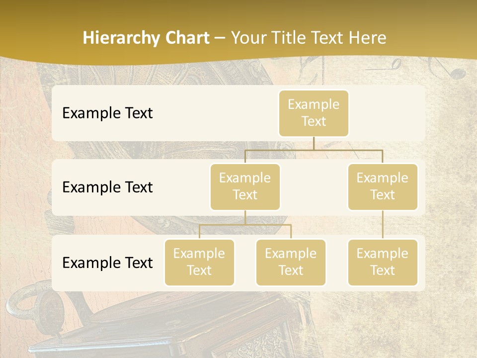 Isolated Illustration Gramophone PowerPoint Template