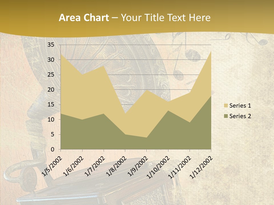 Isolated Illustration Gramophone PowerPoint Template