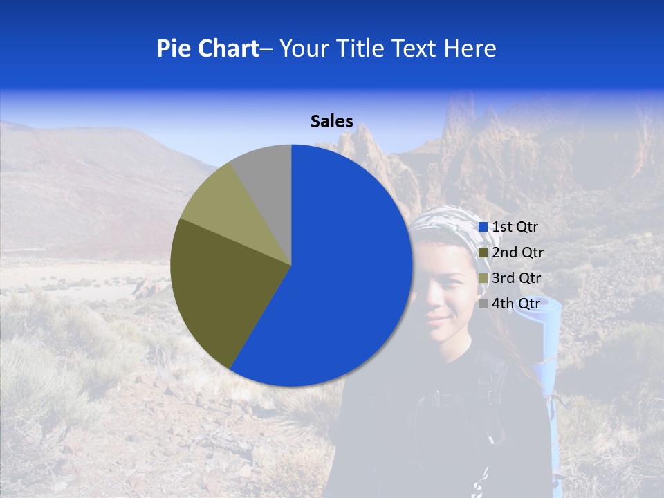 Chinese Volcano Hiking PowerPoint Template