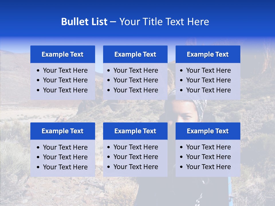 Chinese Volcano Hiking PowerPoint Template