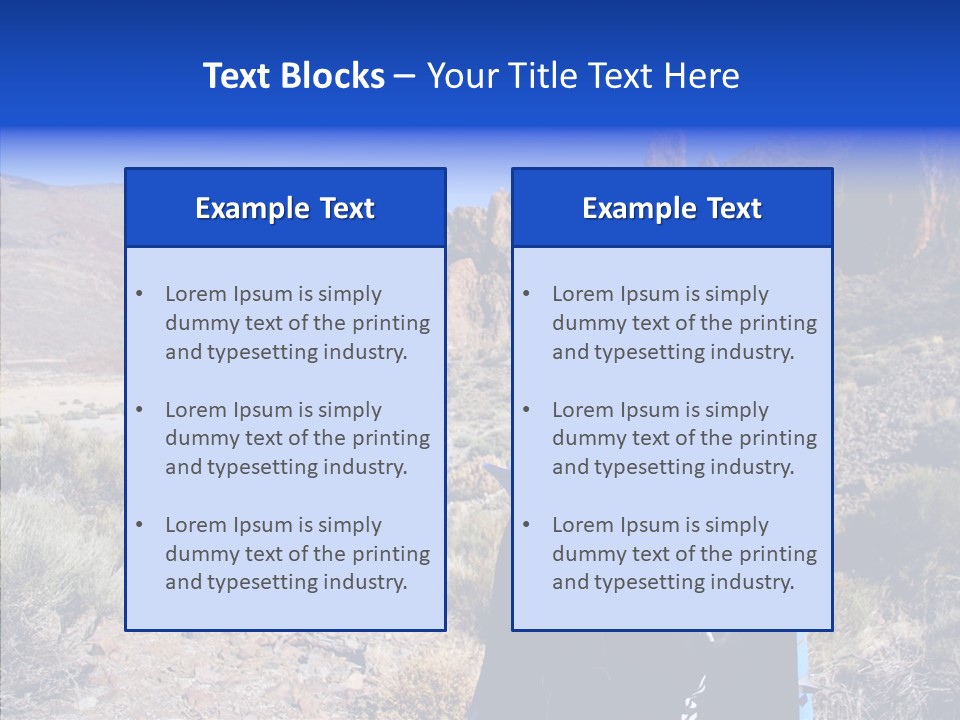 Chinese Volcano Hiking PowerPoint Template