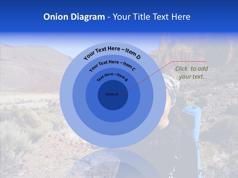 Chinese Volcano Hiking PowerPoint Template