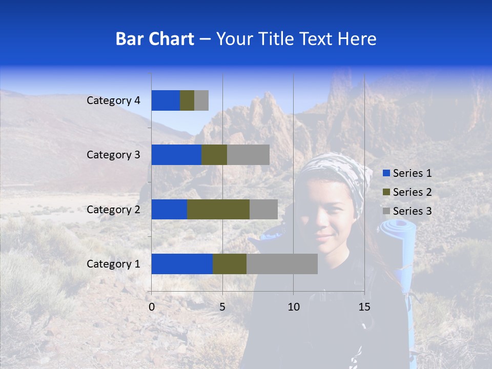 Chinese Volcano Hiking PowerPoint Template