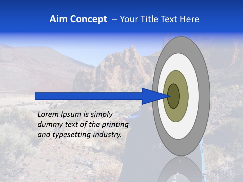 Chinese Volcano Hiking PowerPoint Template