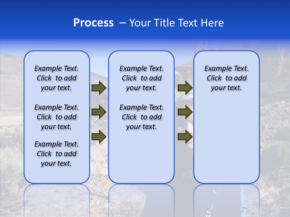 Chinese Volcano Hiking PowerPoint Template
