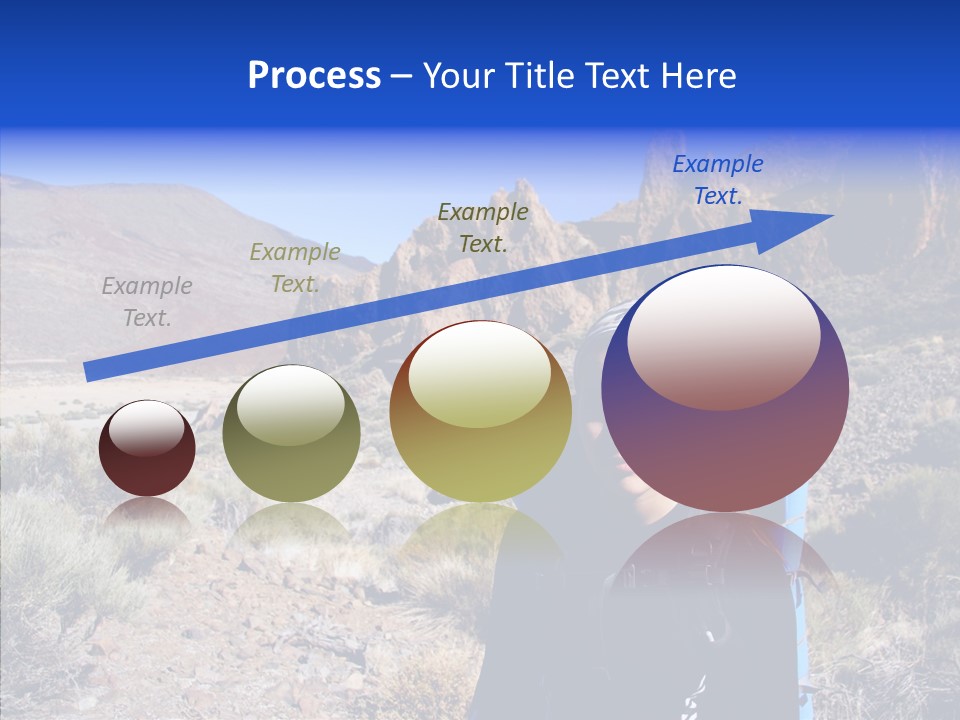 Chinese Volcano Hiking PowerPoint Template