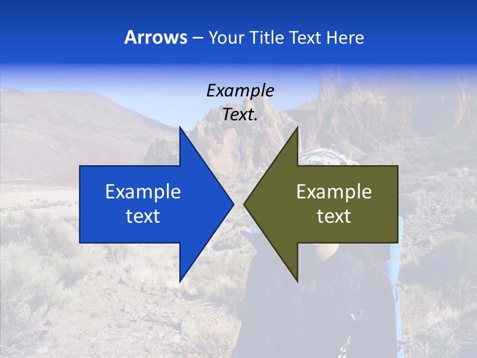 Chinese Volcano Hiking PowerPoint Template