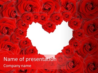 Rose Engagement Passion PowerPoint Template