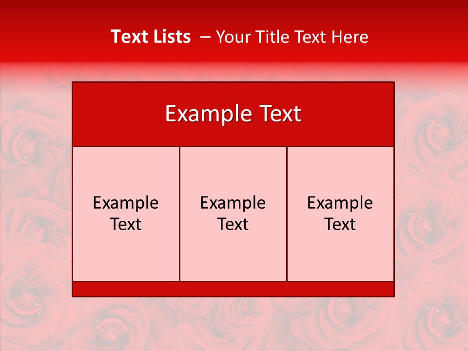 Rose Engagement Passion PowerPoint Template