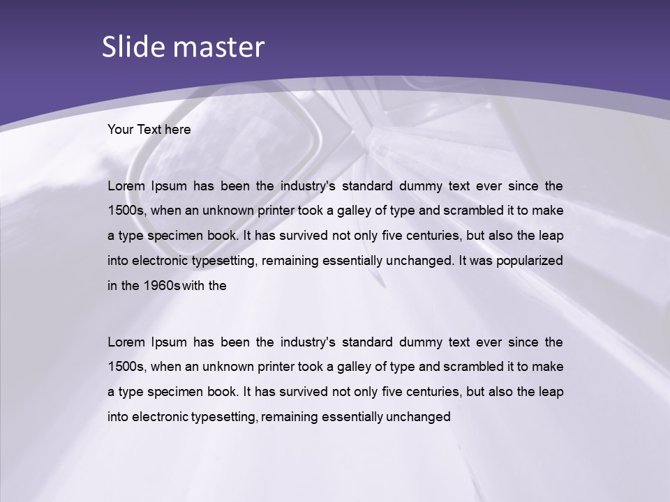 Daylight Curve Blur PowerPoint Template