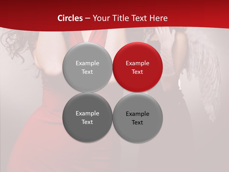 Caucasian Tricks Faith PowerPoint Template