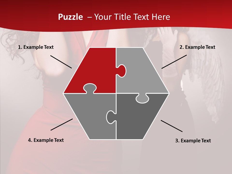 Caucasian Tricks Faith PowerPoint Template